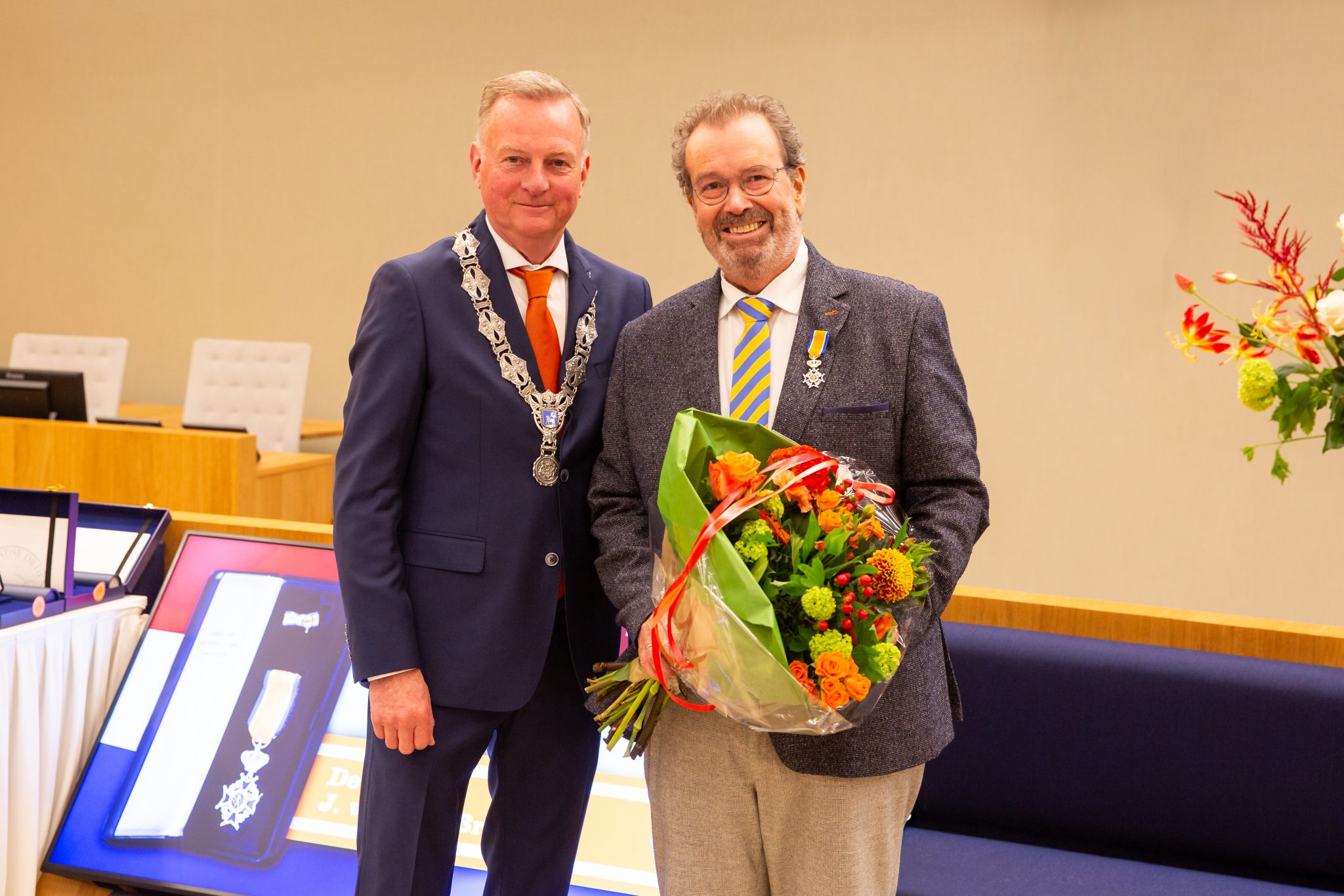 JOHAN VAN DEN BRINK is benoemd tot Lid in de Orde van Oranje-Nassau